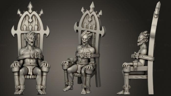 Figurines heroes, monsters and demons (Chair, STKM_2023) 3D models for cnc